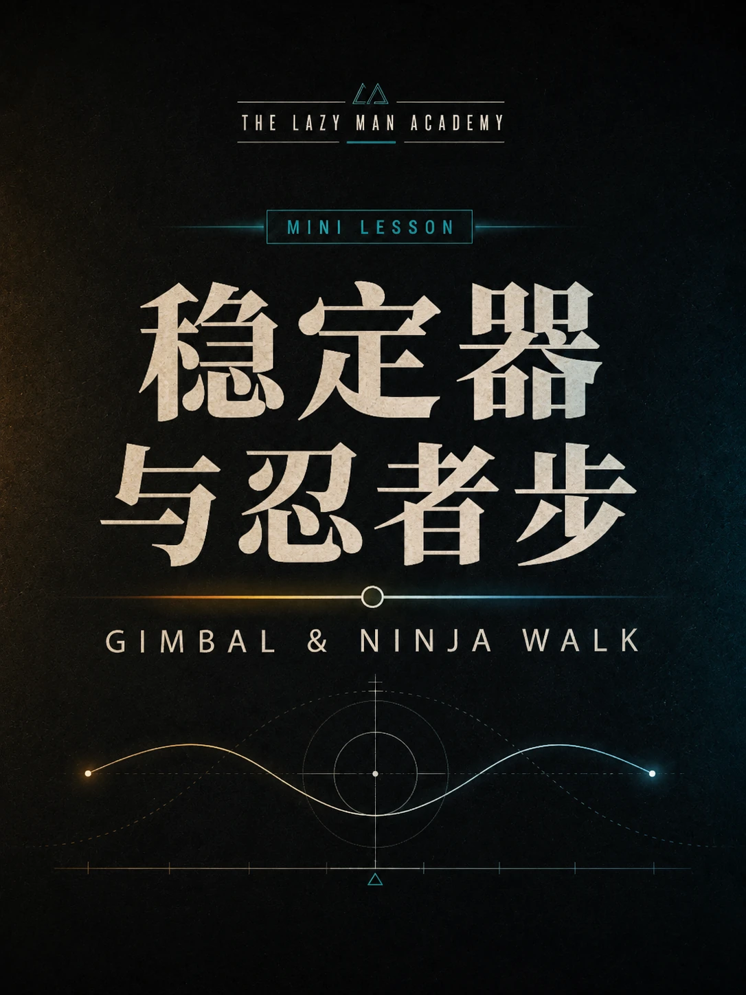 Graphic mini lesson poster for Gimbal and Ninja Walk